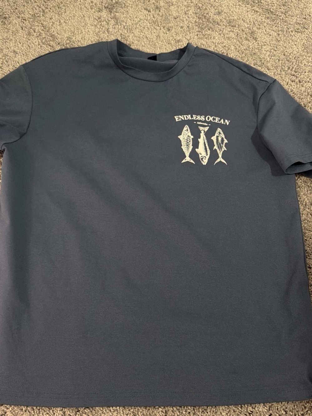 NFINITY Navy Graphic 'Endless Ocean' Short Sleeve Tee